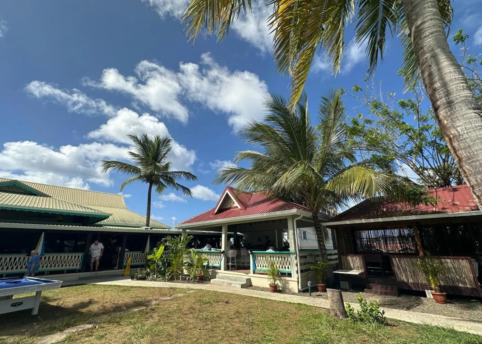 Smaller cabana at Ti Bananne